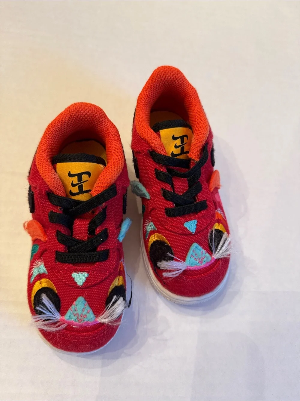 Nike Force 1 LVB Chinese New Year Kids Year of the Tiger Sneakers size 7C